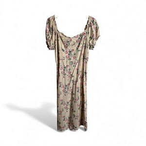 Lavender Moon XL Midi Dress Floral Babydoll Top Fairy Y2K Romantic 4550